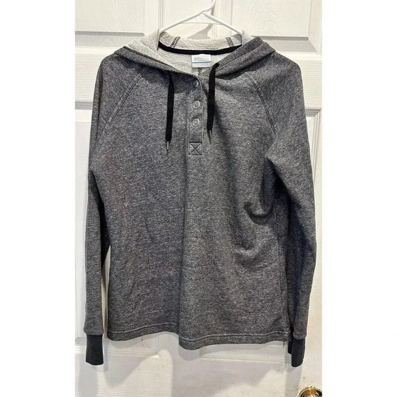 Columbia Women's Heather Gray Pullover Hoodie Sweatshirt‎ Medium - Picture 1 of 7